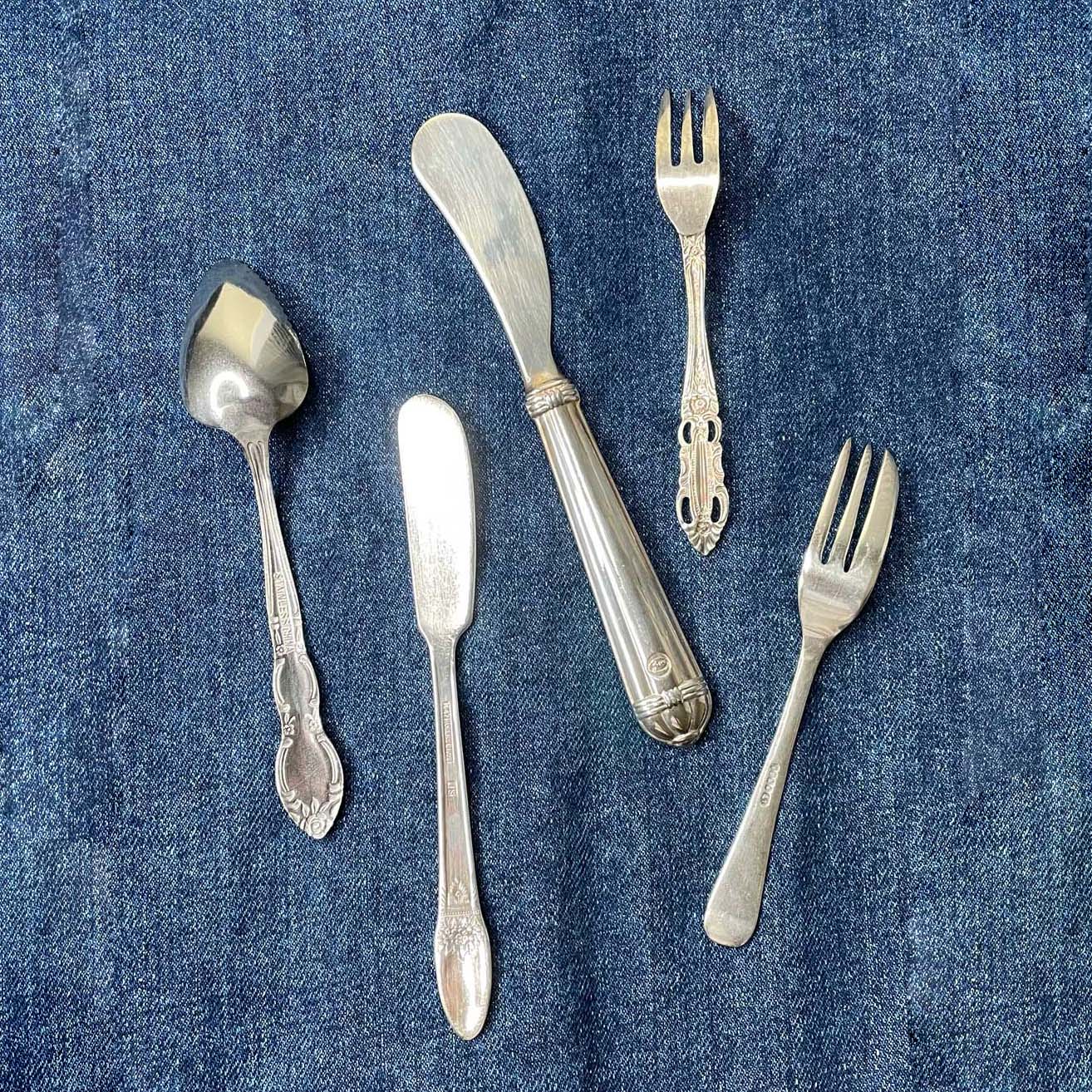 vintage silverware add-ons