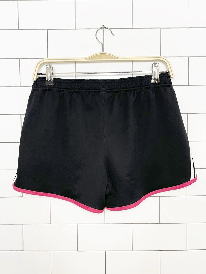 adidas three stripes pink sporty prep athletic short shorts - good market thrift store