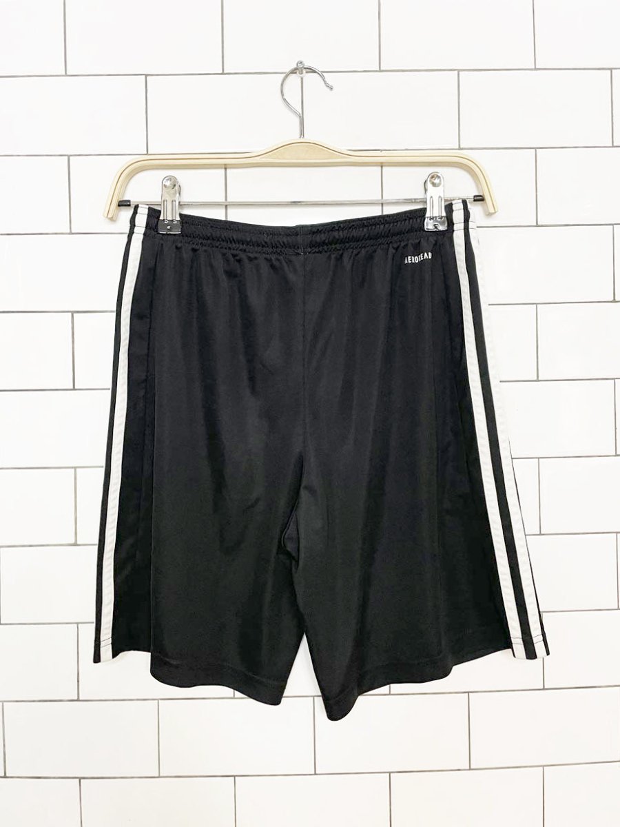 adidas three stripes sporty prep athletic shorts - good market thrift store