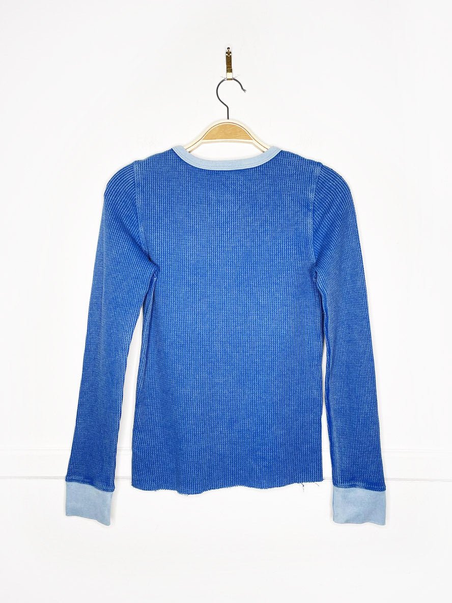 ae mountain time waffle thermal long sleeve top | american eagle - good market thrift store