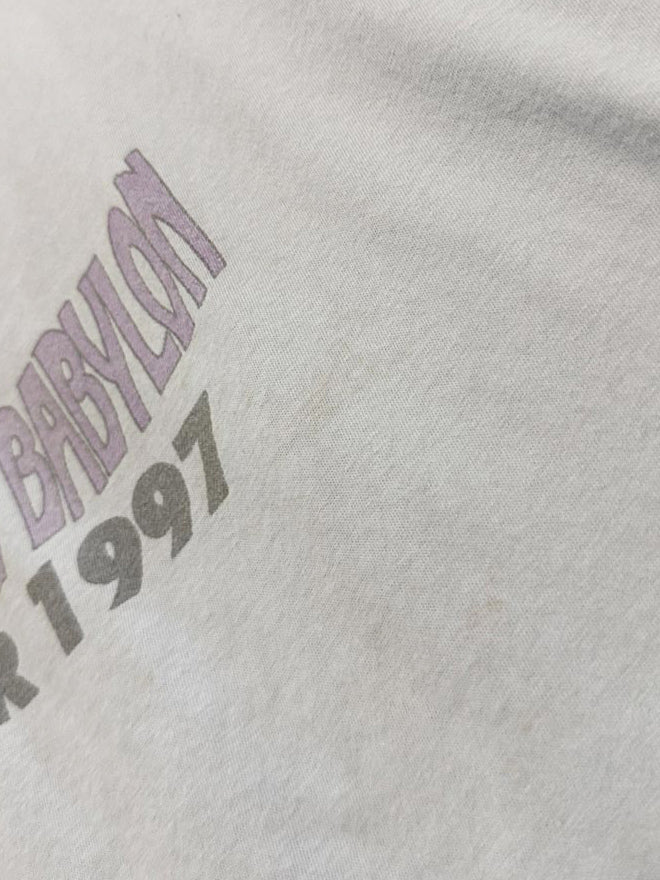 AE x rolling stones bridges to babylon tour 1997 cropped band tee - good market thrift store