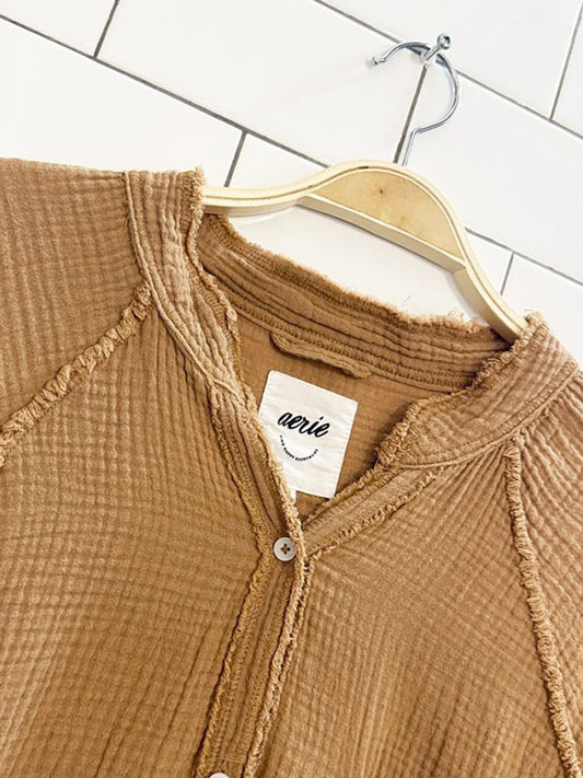 aerie gauze cotton pool to party oversized shirt - good market thrift store