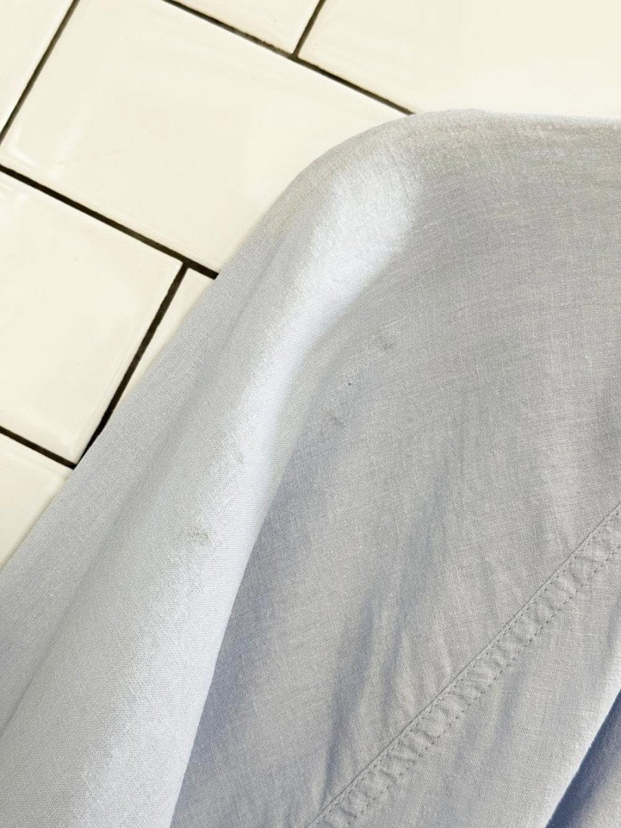 aerie linen - blend oversized flowy shirt - good market thrift store