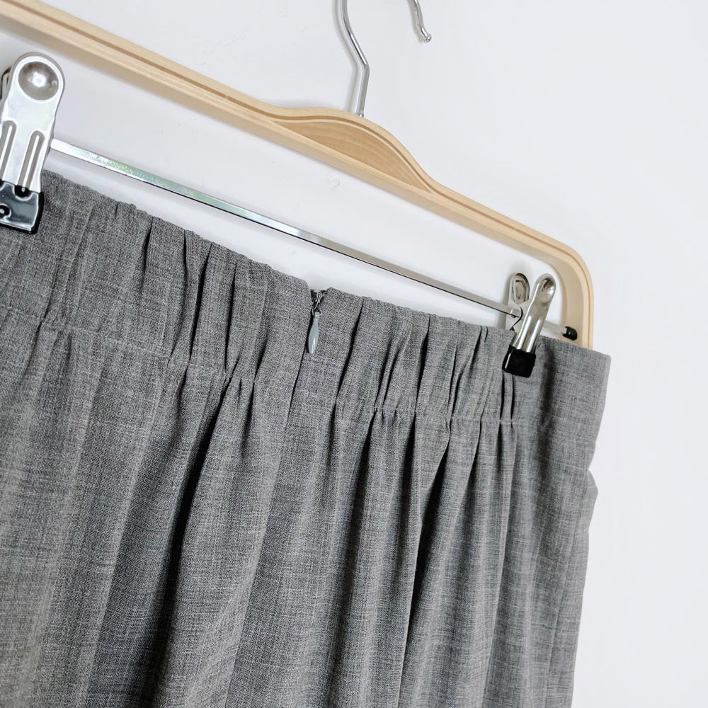 akris punto wool gathered high rise mini skirt