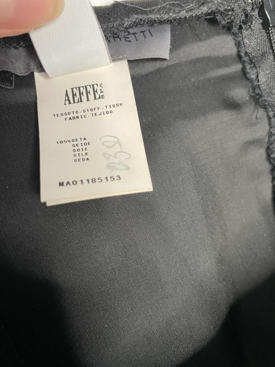 alberta ferretti 100% silk goth tiered organza lace ruffle maxi skirt - good market thrift store