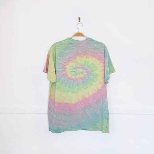 spencers trippin aliens tie dye tee - good market thrift store