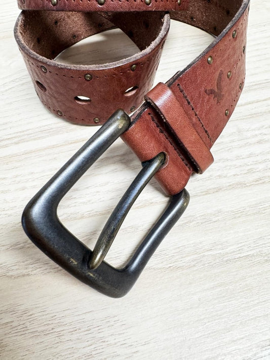 american eagle leather studded belt - good market thrift store