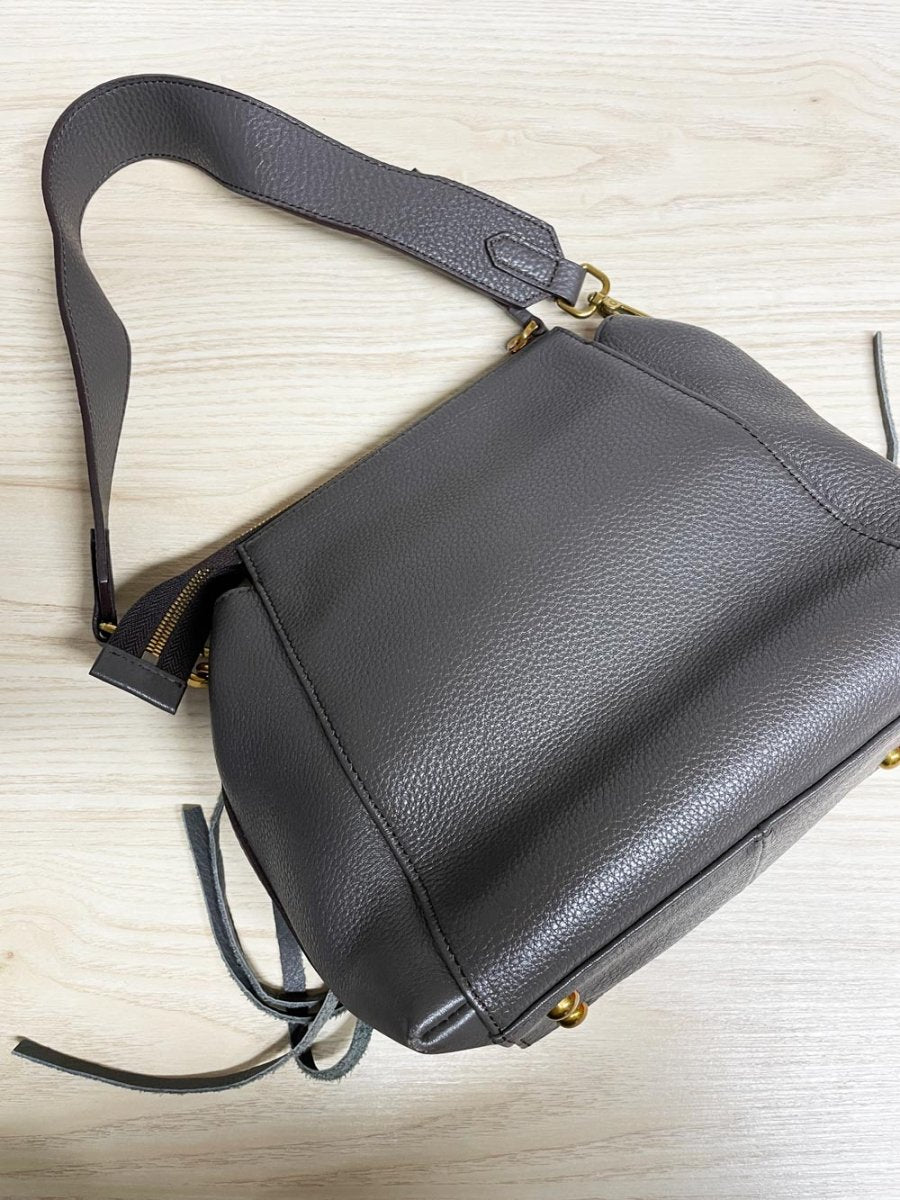 ana faye soft leather tassel convertible bag - good market thrift store
