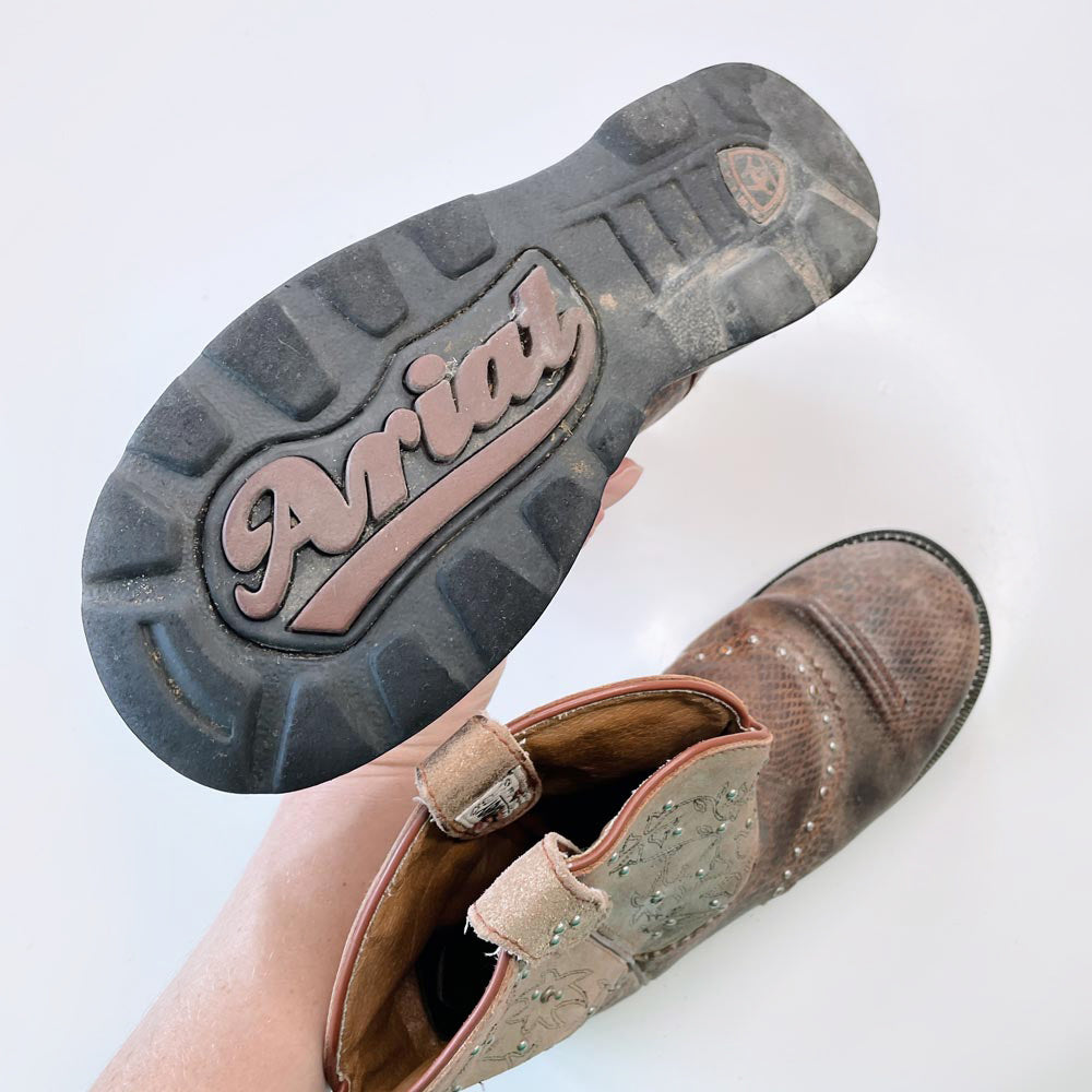 ariat fatbaby heritage leather western boot