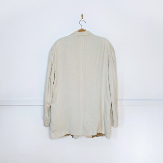 vintage giorgio armani linen-blend savannah jacket