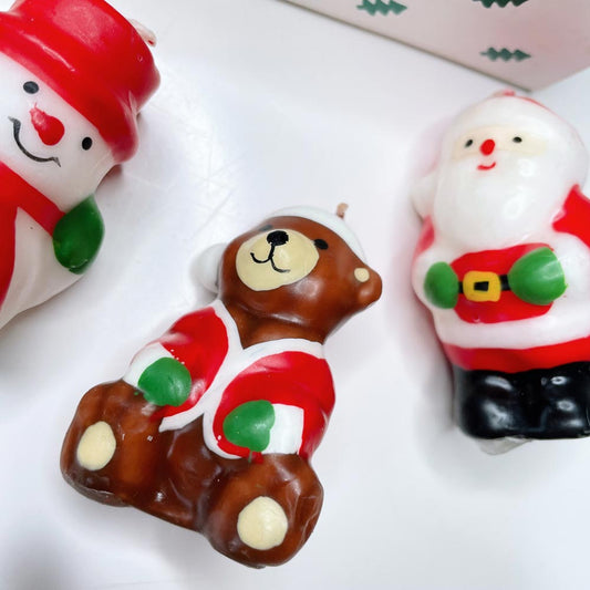 NIB x4 vintage mini holiday candles