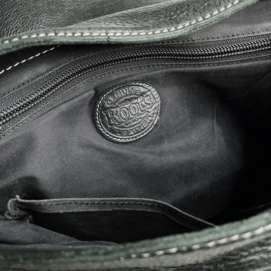 vintage 00s roots tribe soho hampton leather bag