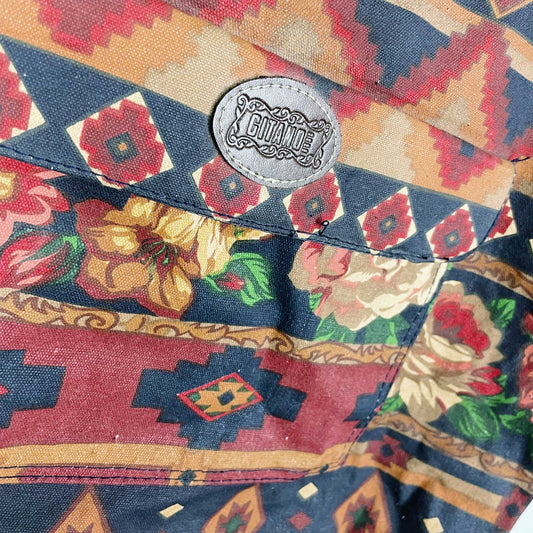 vintage gitanoe midwestern rose tote bag