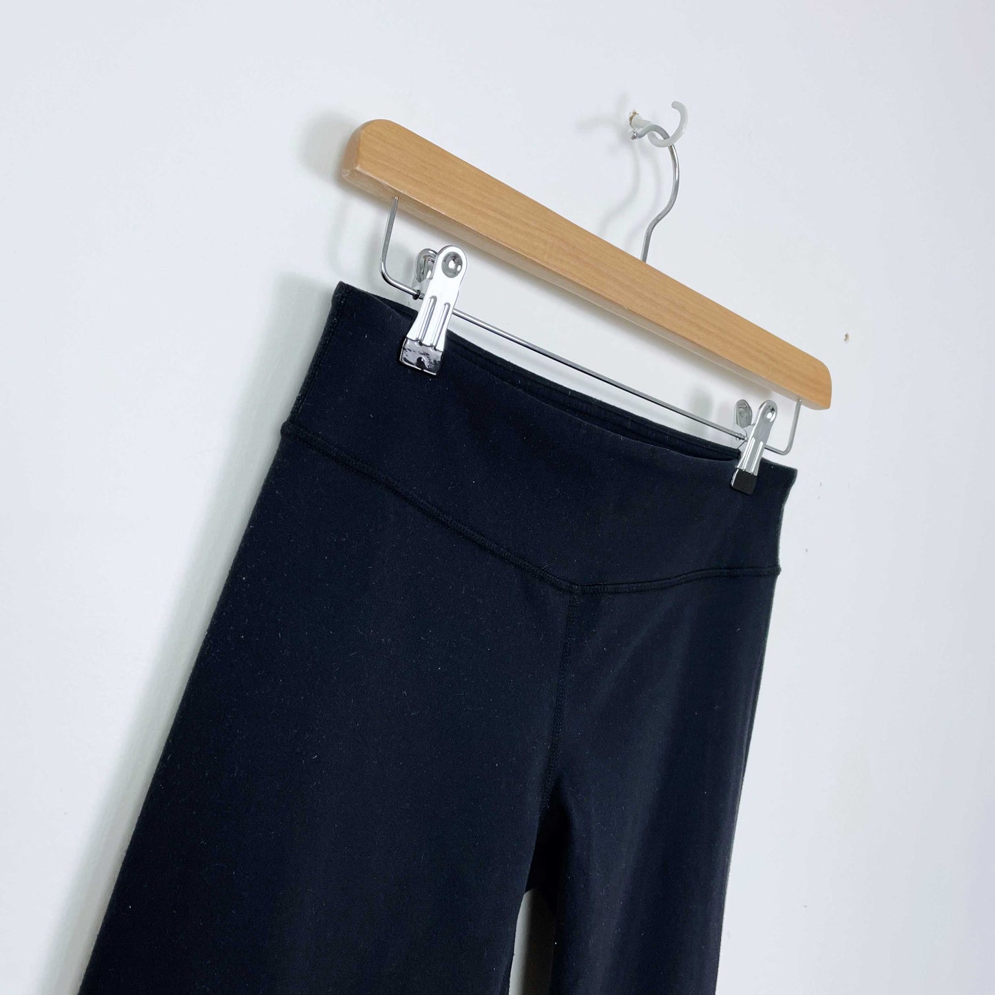 lululemon ballet tights with criss cross mesh hem - size 6