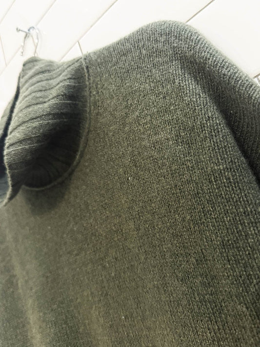 banana republic 100% cashmere mock neck boxy knit sweater - good market thrift store