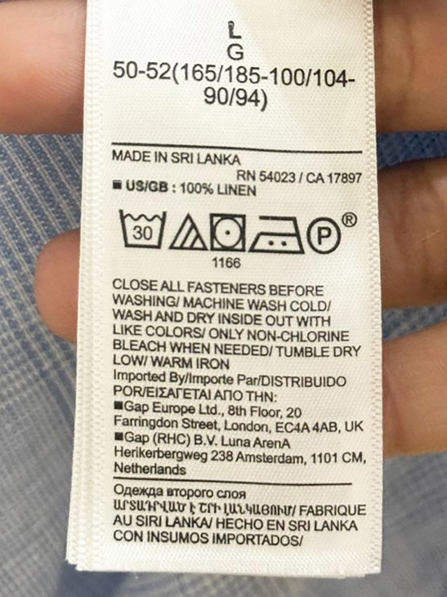 banana republic 100% linen check shirt - good market thrift store