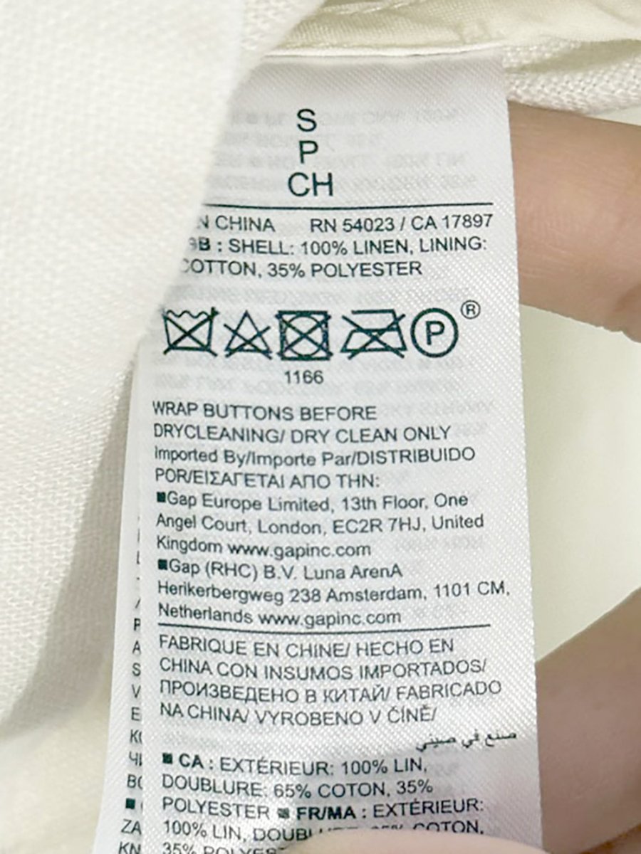 banana republic 100% linen relaxed double breasted blazer - good market thrift store