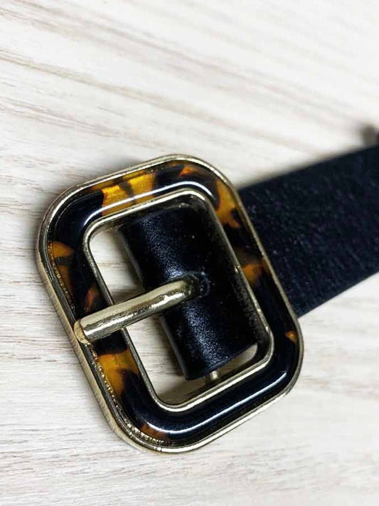 banana republic leather belt with tortoise shell buckle - good market thrift store