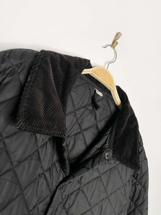 barbour liddesdale heritage corduroy collar diamond quilted chore coat - good market thrift store