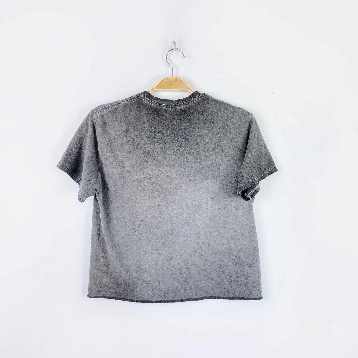 the beatles let it be faded crop tee