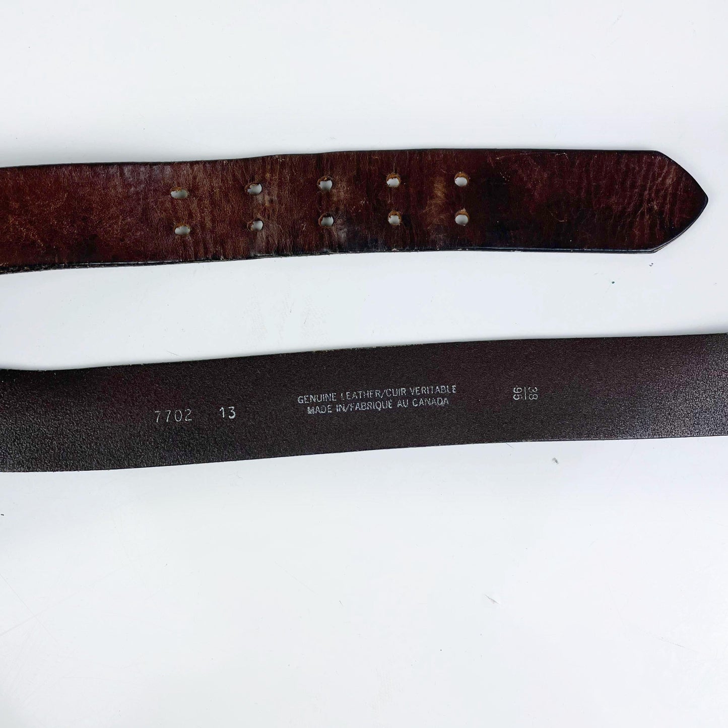 roots brown leather belt - size 38