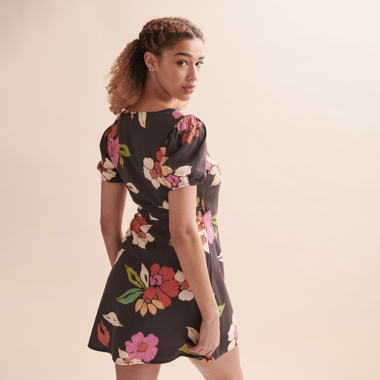 billabong 2023 hot tropics wrap mini dress