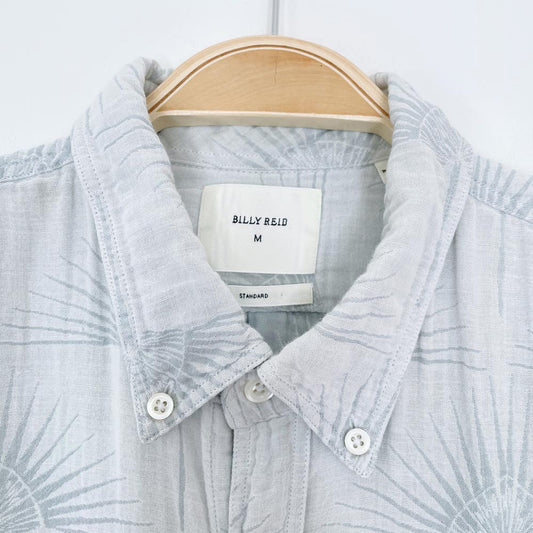 billy reid gauze cotton palm leaf shirt