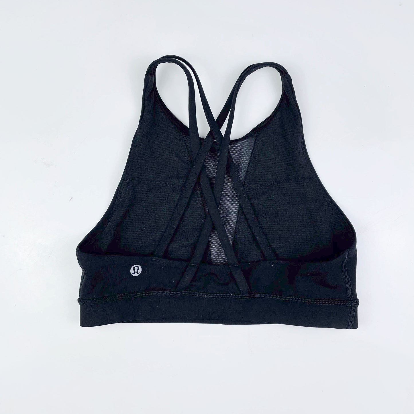 lululemon 2018 black energy bra flocked - size 6
