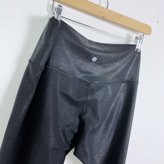 lululemon 2021 align high rise pant 25" radiant foil print - size 16