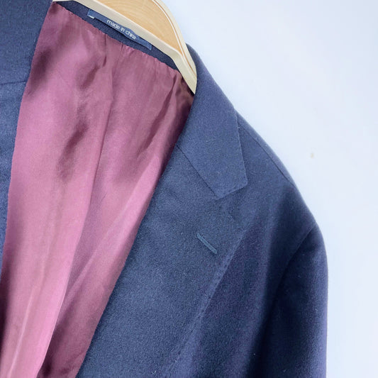 colombo pure cashmere navy blue sport coat