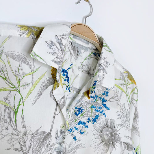 hinson 2023 wu luxe cotton floral blouse