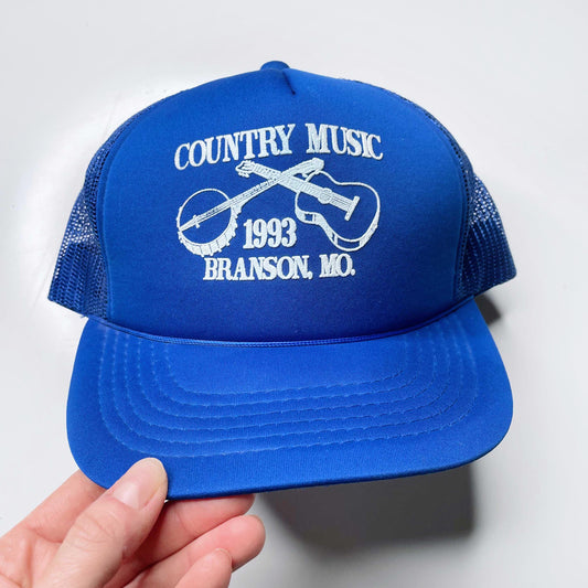 vintage 1993 country music branson trucker hat