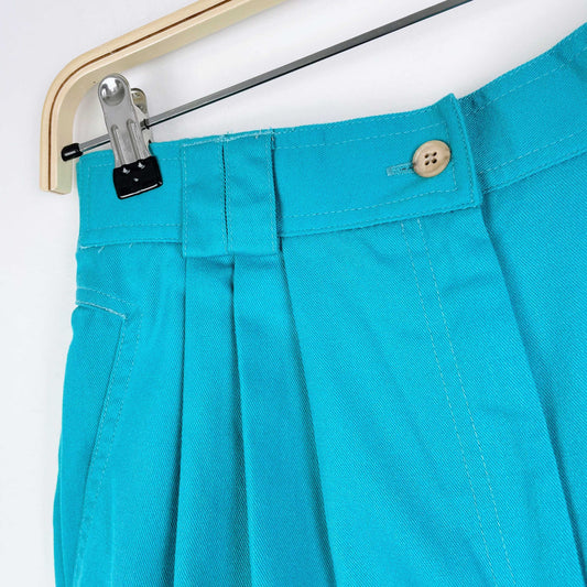 vintage eddie haggar high rise pleated shorts