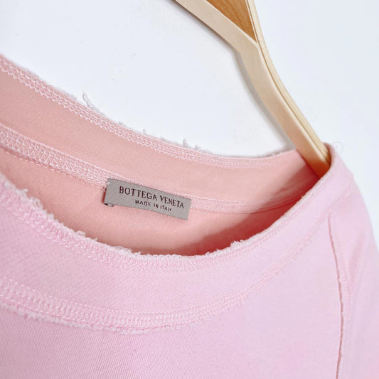 bottega veneta raw hem boxy structured tee