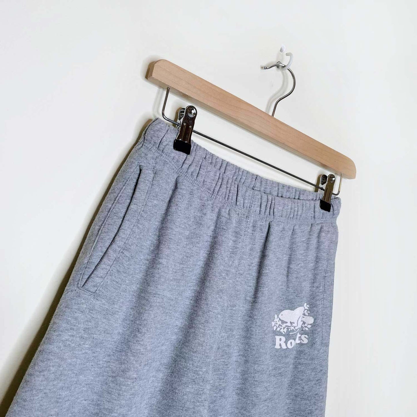 roots athletic grey boyfriend sweatpants - size xs