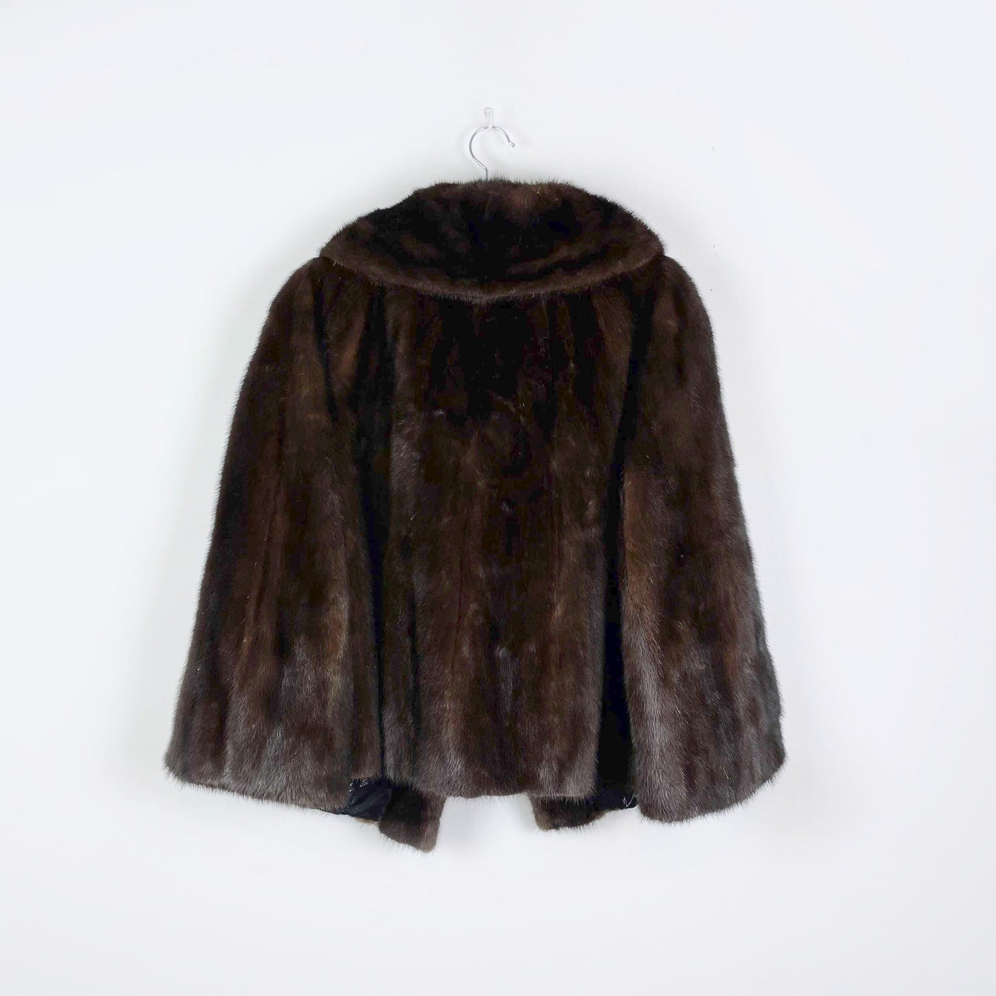 vintage w. kindy brown short hair mink coat - size small/medium