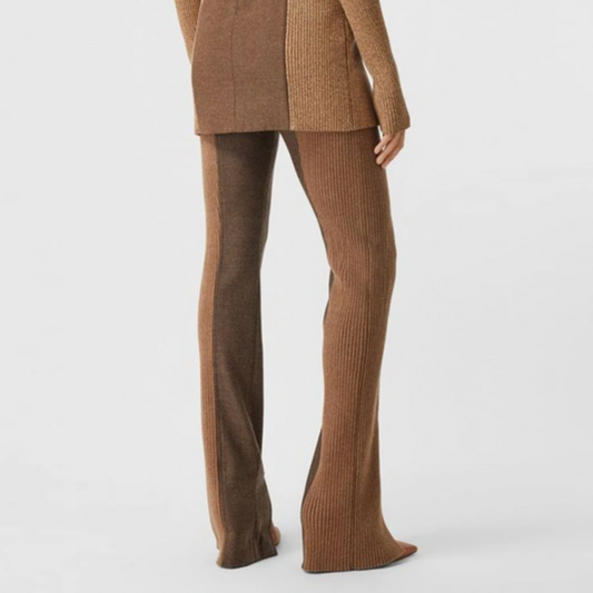 burberry FW2020 runway wool-cashmere split hem trouser