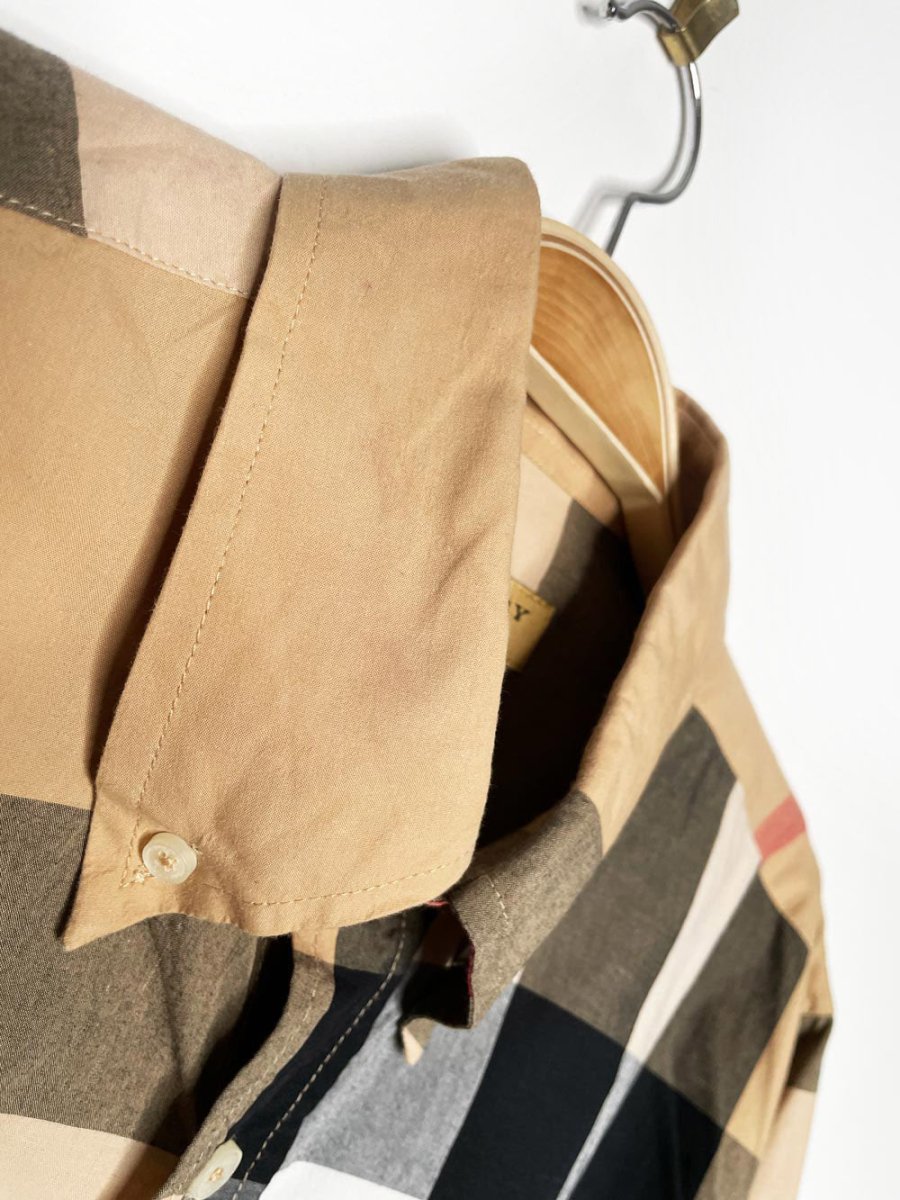 burberry summerton heritage check button down shirt - good market thrift store