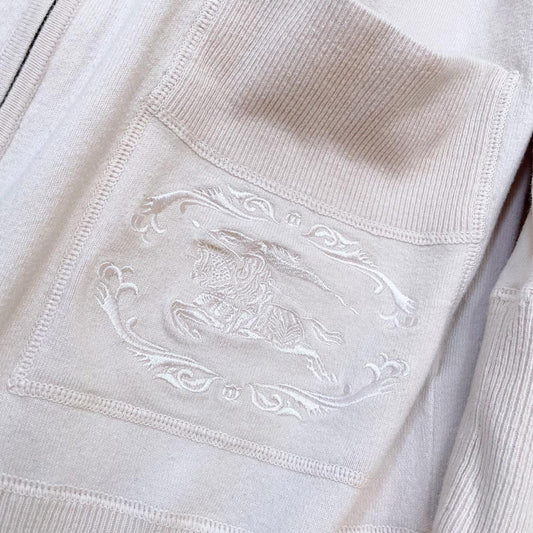 burberry cashmere-blend zip sweater cardigan