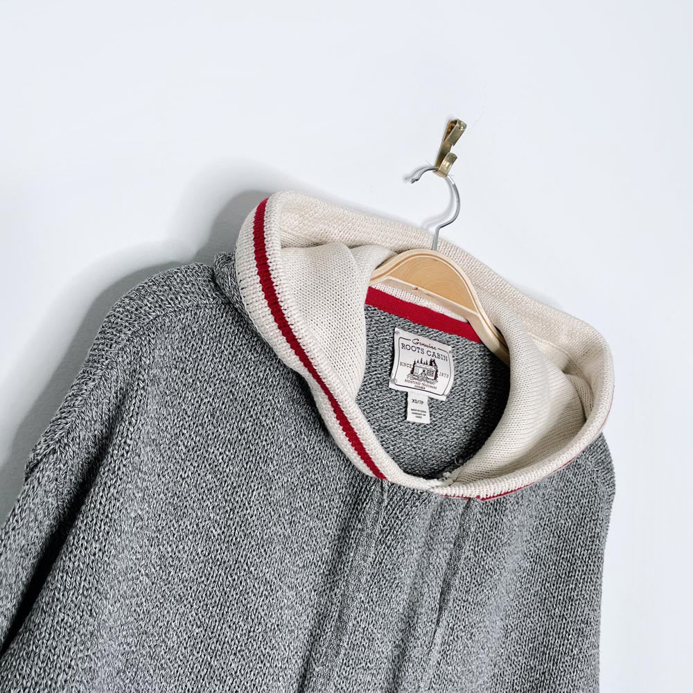 roots 2020 oversized cabin light knit hoodie