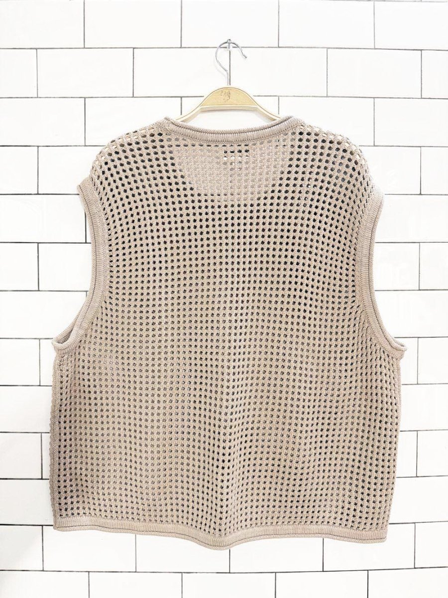 calvin klein loose knit boxy sleeveless top - good market thrift store