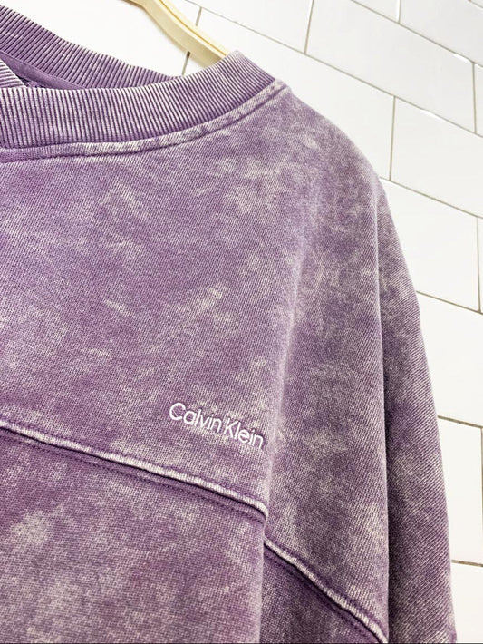 calvin klein tie dye boxy oversized sweatshirt - good market thrift store