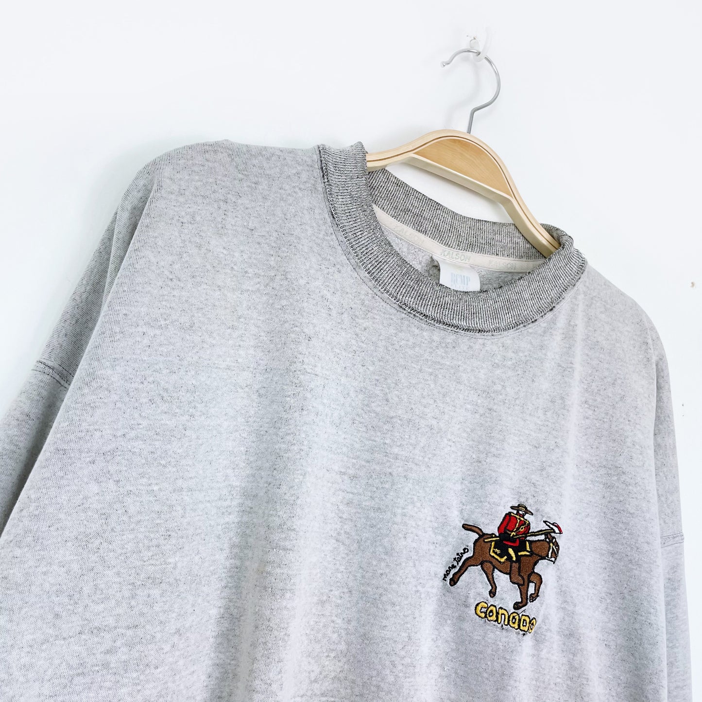 vintage 90s marc tetro rcmp sweatshirt