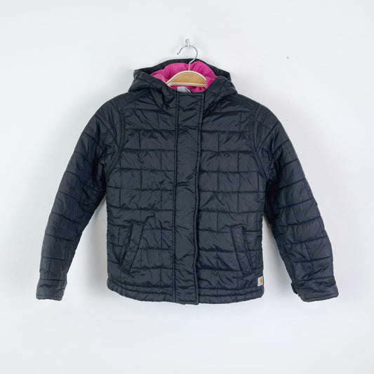 carhartt hooded puffer jacket - size small (7-8)