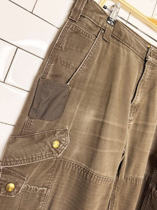 carhartt relaxed fit canvas distressed utility pants - good market thrift store