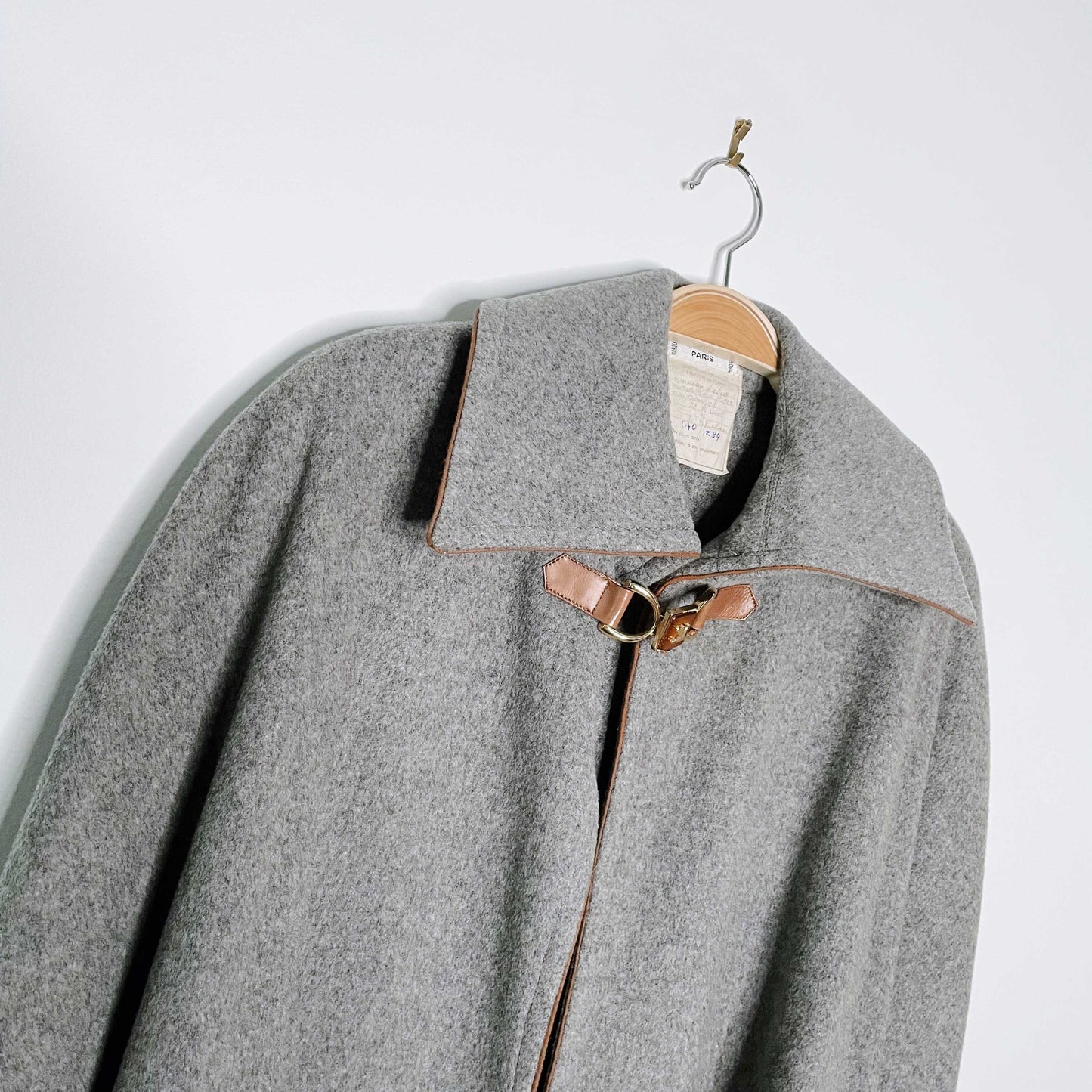 vintage 70s céline wool-cashmere full length gala cape