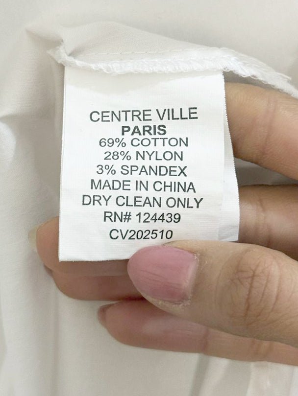 centre ville paris tuxedo pleated shirt - good market thrift store