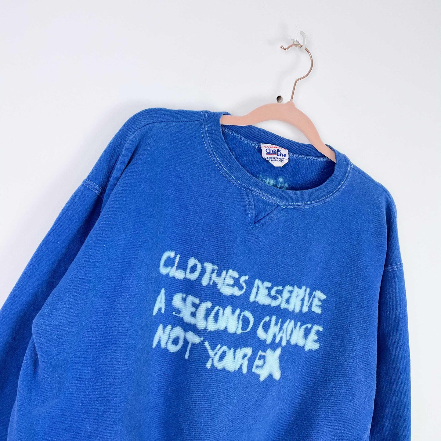 rework vintage 80s chalkline earth day crew