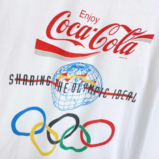 vintage 80s olympic games coke tee