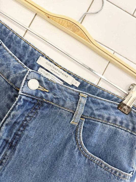 contemporaine par simons organic cotton long denim bermudashorts - good market thrift store